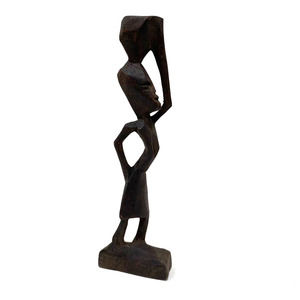 Vintage Hand Carved African Wooden Figurine